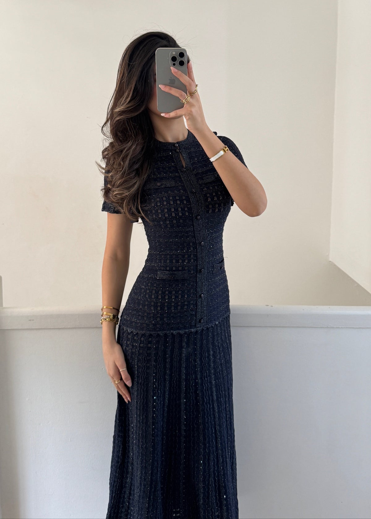 ÉCRU dress- Navy
