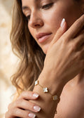clover bracelet- white Position 1